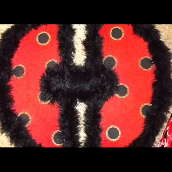 Cute satin Ladybug dress with wings & wand. - Picture 3 of 3